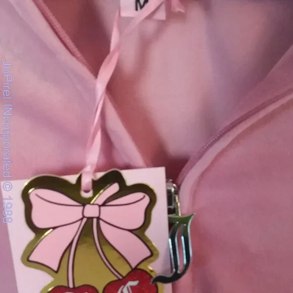 Rare Juicy Couture Baby Pink 2-piece Velvour Set Summer Jam 2026